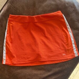 Slazenger Orange Athletic Skort / Skirt-Short — Built-In Shorts — Size M.